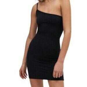 Pink Aritzia Womens Tna Venice One Shoulder Bodycon Mini Dress - Size Medium